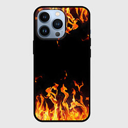 Чехол для iPhone 13 Pro FIRE ОГОНЬ, цвет: 3D-черный