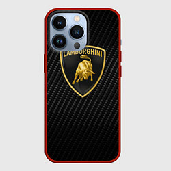 Чехол для iPhone 13 Pro Lamborghini Z, цвет: 3D-красный