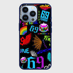 Чехол для iPhone 13 Pro 6IX9INE, цвет: 3D-тёмно-синий