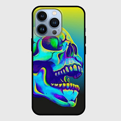 Чехол для iPhone 13 Pro Neon skull, цвет: 3D-черный