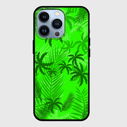 Чехол iPhone 13 Pro ПАЛЬМЫ ЛЕТО TROPICAL