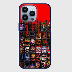 Чехол для iPhone 13 Pro Five Nights At Freddys, цвет: 3D-тёмно-синий