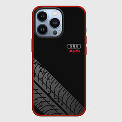 Чехол для iPhone 13 Pro AUDI, цвет: 3D-красный