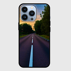 Чехол для iPhone 13 Pro Дорога, цвет: 3D-черный