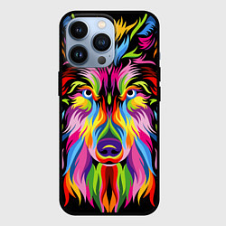 Чехол iPhone 13 Pro Neon wolf