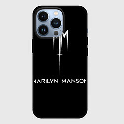 Чехол для iPhone 13 Pro Marilyn Manson, цвет: 3D-черный