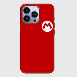 Чехол для iPhone 13 Pro МАРИО, цвет: 3D-красный
