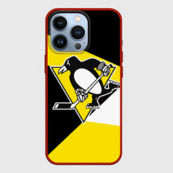 Чехол для iPhone 13 Pro Pittsburgh Penguins Exclusive, цвет: 3D-красный