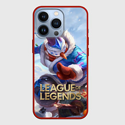 Чехол для iPhone 13 Pro League of Legends МАСТЕР ЙИ, цвет: 3D-красный