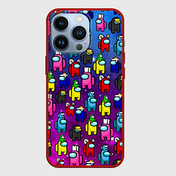 Чехол для iPhone 13 Pro AMONG US, цвет: 3D-красный