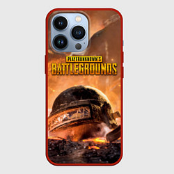 Чехол для iPhone 13 Pro PlayerUnknowns Battlegrounds, цвет: 3D-красный