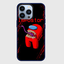 Чехол для iPhone 13 Pro AMONG US - MONSTER, цвет: 3D-тёмно-синий