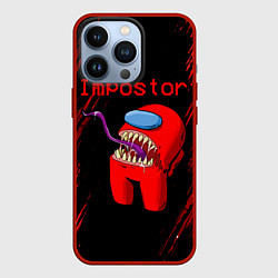 Чехол для iPhone 13 Pro AMONG US - MONSTER, цвет: 3D-красный