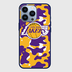 Чехол для iPhone 13 Pro LA LAKERS ЛЕЙКЕРС, цвет: 3D-тёмно-синий