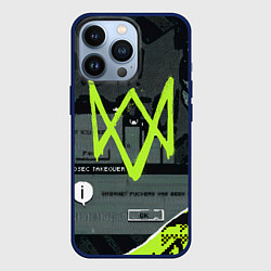 Чехол для iPhone 13 Pro WATCH DOGS: LEGION, цвет: 3D-тёмно-синий