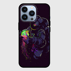 Чехол iPhone 13 Pro Медуза и космонавт