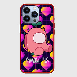 Чехол для iPhone 13 Pro Among Us Girl, цвет: 3D-красный