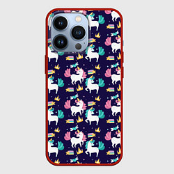 Чехол iPhone 13 Pro Unicorn pattern