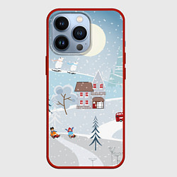 Чехол iPhone 13 Pro Зимний дворик