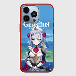 Чехол для iPhone 13 Pro Genshin Impact, цвет: 3D-красный