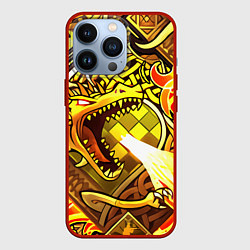 Чехол для iPhone 13 Pro CS GO DRAGON LORE, цвет: 3D-красный