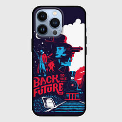 Чехол для iPhone 13 Pro Назад в будущее, цвет: 3D-черный
