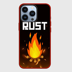 Чехол для iPhone 13 Pro RUST, цвет: 3D-красный