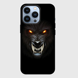 Чехол для iPhone 13 Pro Злой Волк, цвет: 3D-черный