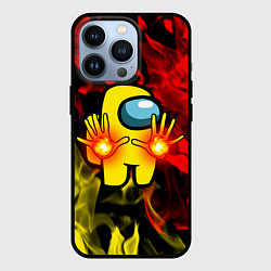 Чехол для iPhone 13 Pro Маг огня Among us, цвет: 3D-черный