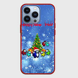 Чехол iPhone 13 Pro Among Us New Year