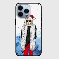 Чехол iPhone 13 Pro Леди Зима