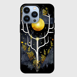 Чехол iPhone 13 Pro Графит и золото: дерево жизни