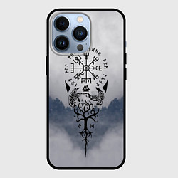 Чехол для iPhone 13 Pro Русь, цвет: 3D-черный