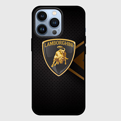 Чехол для iPhone 13 Pro LAMBORGHINI ЛАМБОРДЖИНИ, цвет: 3D-черный