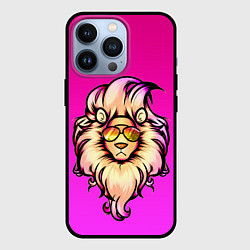 Чехол iPhone 13 Pro Модный лев в очках