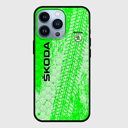 Чехол для iPhone 13 Pro SKODA, цвет: 3D-черный