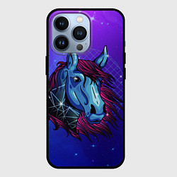 Чехол iPhone 13 Pro Retrowave Neon Horse