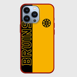 Чехол для iPhone 13 Pro NHL BOSTON BRUINS, цвет: 3D-красный