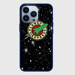 Чехол для iPhone 13 Pro Межпланетный Экспресс Футурама, цвет: 3D-тёмно-синий