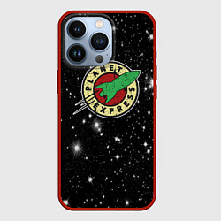 Чехол для iPhone 13 Pro Межпланетный Экспресс Футурама, цвет: 3D-красный