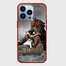 Чехол для iPhone 13 Pro Valheim Викинг, цвет: 3D-красный