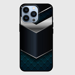 Чехол iPhone 13 Pro 3D dark metal