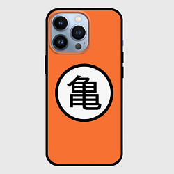 Чехол для iPhone 13 Pro Сон Гоку знак, цвет: 3D-черный