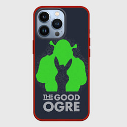 Чехол для iPhone 13 Pro Shrek: Im good ogre, цвет: 3D-красный