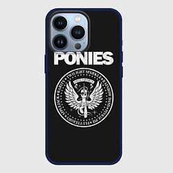 Чехол для iPhone 13 Pro Pony x Ramones, цвет: 3D-тёмно-синий
