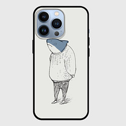Чехол iPhone 13 Pro Акула в свитере