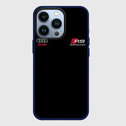 Чехол для iPhone 13 Pro AUDI АУДИ QUATTRO с Z, цвет: 3D-тёмно-синий