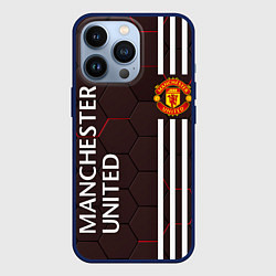 Чехол для iPhone 13 Pro МАНЧЕСТЕР MANCHESTER ПЛИТЫ, цвет: 3D-тёмно-синий