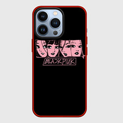 Чехол iPhone 13 Pro Black Pink Art