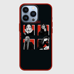 Чехол iPhone 13 Pro BLACKPINK Red and black